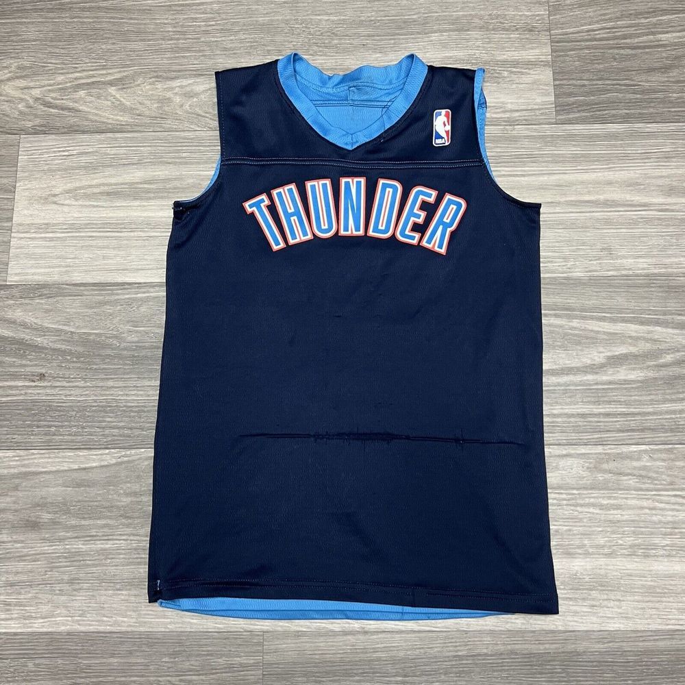 Oklahoma City Thunder Kids‎ Youth Medium Jersey Reversible READ Blue Gym Sports